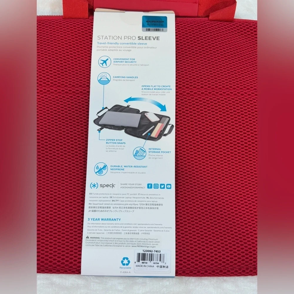 💻 Laptop Case Bag Sleeve – Fits 11-12 inch Devices (NWT) 🔴